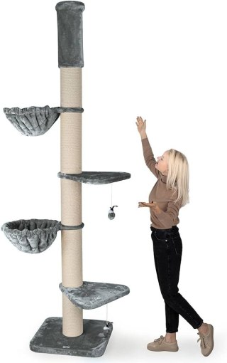 Drapak dla kota 4 lezanki 250-275 cm Drzewko