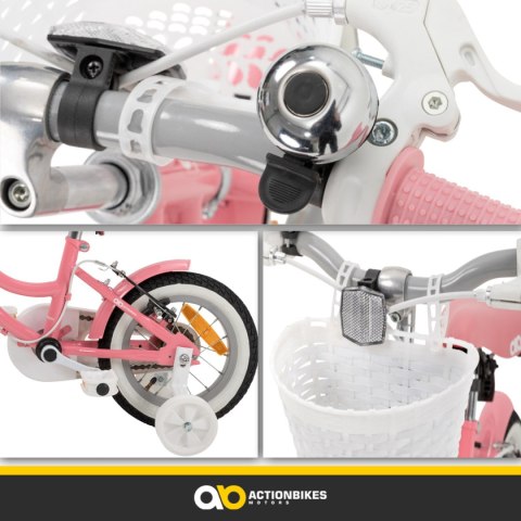 Rower dziecięcy UNICORN 12 cali + kółka KOLORY